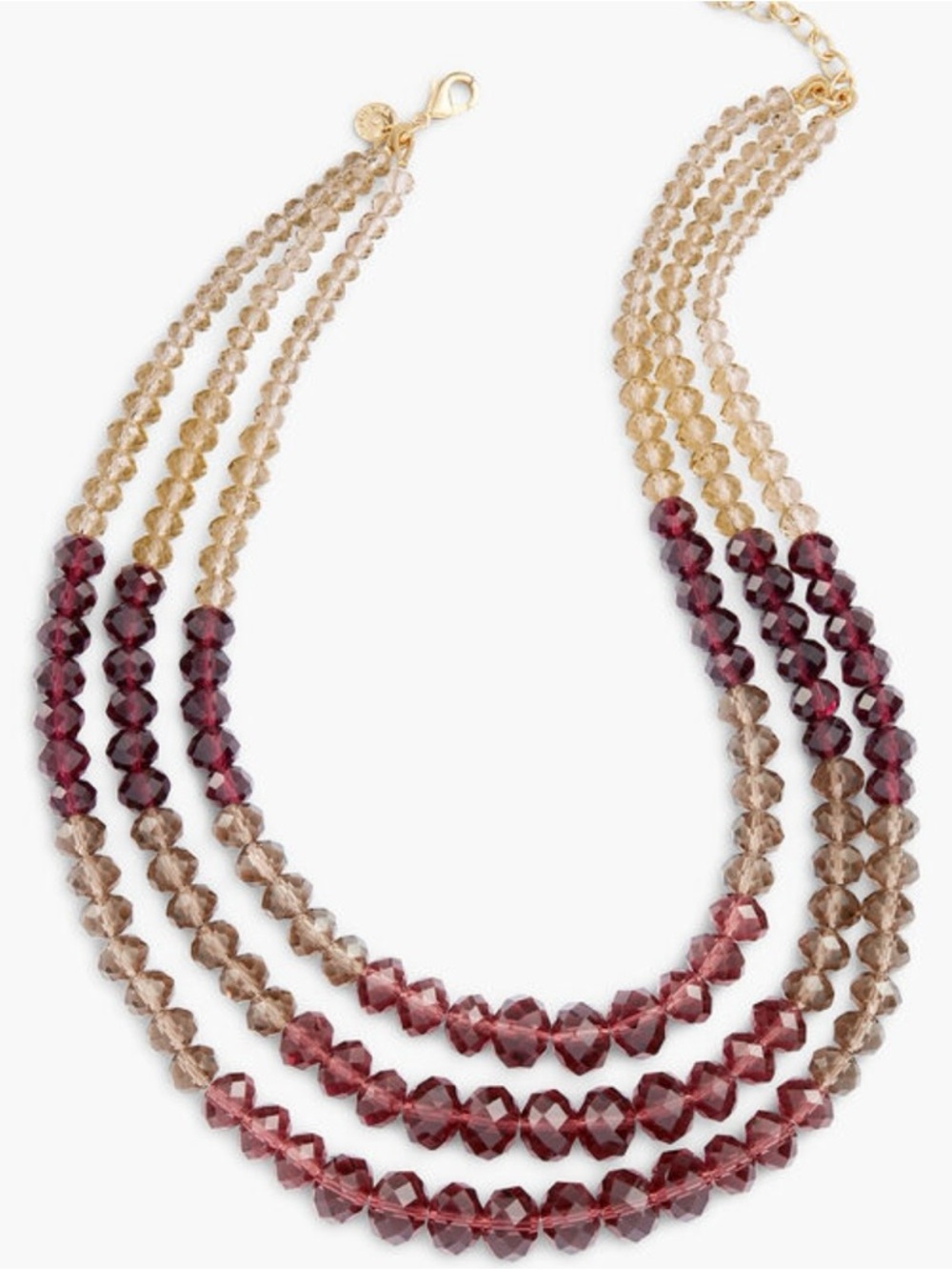 TALBOTS Crystal Beaded Necklace